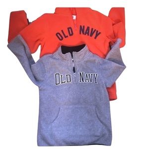 Old navy 1/4 zip fleece pullover bundle!